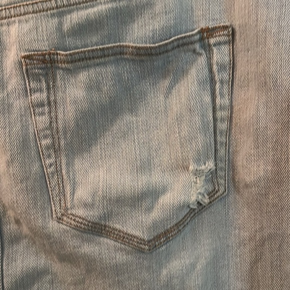 EUC vintage distressed denim jean skirt plus size 22 pure energy 5 pockets - Picture 3 of 12